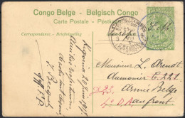 ✉ 1917, Ruanda Urundi, Belgian Congo Postal Stationery Stibbe #42 View 16, Written By A Belgian Soldier In Kigoma In Ger - Autres & Non Classés