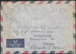 ✉ 1961, Belgian Congo Metropolitan Force In Africa, Airmail Envelope, Written By A Belgian Soldier (Lt De Maere - III Pa - Autres & Non Classés
