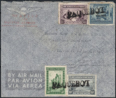 ✉ 1937, Ruanda Urundi, Airmail Envelope Franked With (1x) 10c, (1x) 40c And (1x) 3,25fr - Natives Issue And (1x) 75c - V - Autres & Non Classés