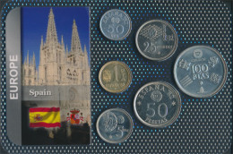 Spanien 1980 Stgl./unzirkuliert Kursmünzen 1980 50 Centimos Bis 100 Pesetas (10678726 - Ongebruikte Sets & Proefsets