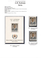 ** 1961, Small Study On The Kalonji South Kasai Issue, Full Set, Also Minisheet On 3 Computer Pages, Very Fine - Sud-Kasaï