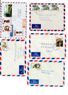 ✉ 1979/1996, Group Of 18 Envelopes With Nice Cancellations Such As Rusnasi, Kibungo-A, Nyamata-B, Kigali-AERO B, Gisenyi - Autres & Non Classés