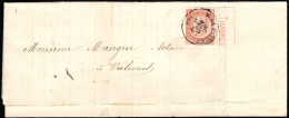 Delcampe - ✉ 1894, Belgique, Lettre Affranchie Au Tarif Intérieur à 10c Avec COB 57 Avec Bord De Feuille Et Inscription Marginale " - Other & Unclassified