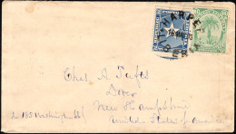 ✉ 1894, Liberia, Envelope (second Weight) Franked With 2c Blue And 6c Green (Y&T 27 And 29), Sent From Harper May 18, 18 - Liberia