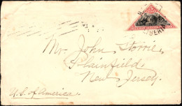 ✉ 1896, Liberia, Envelope Franked With 5c Red And Black Without Perforation (Y&T 39), Sent From Harper In August 1896 To - Liberia