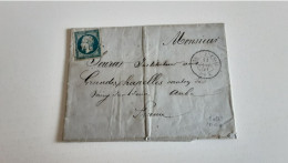 ARMÉE D’ITALIE 13/07/1859 DEPART POZZOLO ITALIE Pour MERY SUR SEINE (AUBE) - Army Postmarks (before 1900)