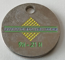 Jeton De Caddie - PHARMACIE CENTRE COMMERCIAL - NOYELLES - En Métal - (1) - - Trolley Token/Shopping Trolley Chip
