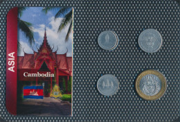 Kambodscha 1994 Stgl./unzirkuliert Kursmünzen 1994 50 Bis 500 Riel (10678257 - Cambodge