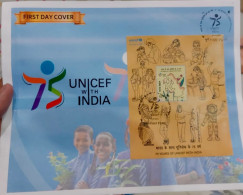 India Ms On Fdc 2024 Unicef In India Girl Child Women Power Education Dance Science School Inde Indien - Briefe U. Dokumente