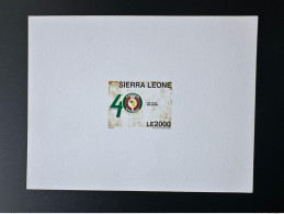 Sierra Leone 2015 Scarce Proof EPREUVE DE LUXE Emission Commune Joint Issue CEDEAO ECOWAS 40 Ans 40 Years (état) - Emissions Communes