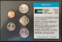 BAHAMAS - SERIE DE 5 PIECES DIFFERENTES - 1 CENT - 5 - 10 - 15 - 25 CENTS - UNC - Bahamas