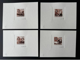 S. Tome Principe 2008 Mi. 3685 - 3688 Epreuve D'Artiste Artist Proof Franc-maçons Freimaurer Freemasonry Masonic BROWN - Freemasonry