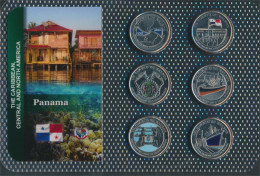 Panama 2016 Stgl./unzirkuliert Kursmünzen 2016 6x 1/4 Balboas (10678868 - Panama