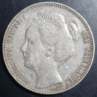 Netherlands 1 Gulden Wilhelmina Crown 1907 XF Original - 1 Gulden