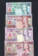 GIBRALTAIR FULL SET 5-10-20-50 £ POUNDS 1995 UNC - Gibraltar