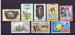 Mauritius 1980-2000: 8 Diff. Used, Gestempelt - Maurice (1968-...)
