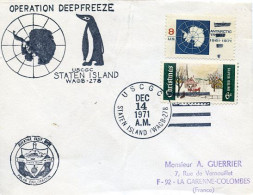 N°422, BATEAU STATEN ISLAND, ANTARCTIQUE, OPERATION DEEP FREEZE, USA, 1971 - Polar Ships & Icebreakers