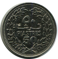 50 PIASTRES 1978 LIRANON LEBANON Münze #AH789.D.A - Libanon