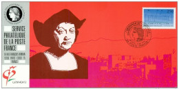 087 Carte Officielle Exposition Internationale Exhibition Granada 1992 France FDC Christophe Colomb Columbus Kolumbus - Christopher Columbus