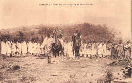 ÉTHIOPIE - Les Colonies - Chef Abyssin Son Fils Et So Escorte - VENTE DIRECTE X - Etiopia