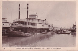 COLOMBIE(BARRANQUILLA) BATEAU A VAPEUR - Colombia