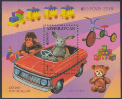 Aserbaidschan MiNr. Block 154 A Europa 15, Hist.Spielzeug, Hase In Tretauto - Azerbaïdjan