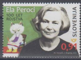 Slowenien MiNr. 1512 100. Geburtstag Von Ela Peroci - Slovénie