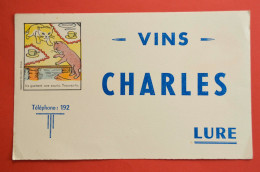 Buvard Vins CHARLES, Devinette Chats-Souris, Imagerie Pellerin, Épinal - Altri & Non Classificati