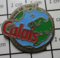 920 PINS PIN'S / Beau Et Rare : SPORTS / PING-PONG TENNIS DE TABLE CCI CALAIS - Ginnastica