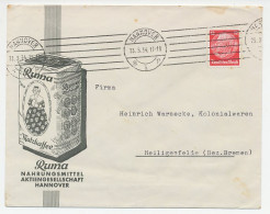 Illustrated Cover Deutsches Reich / Germany 1934 Coffee - Ruma - Autres & Non Classés