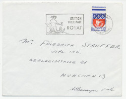 Cover / Postmark France 1968 Mermaid - Spa - Mythology