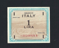 OCCUPAZIONE ALLEATA 1 A.M. LIRA SERIE 1943 CON ASTERISCO REPLACEMENT - Allied Occupation WWII
