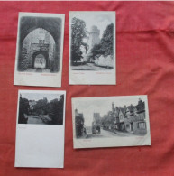 Lot Of 4 Cards.         Warwick   Castle.  England > Warwickshire > Warwick   Ref  6575 - Warwick