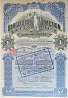Barcelona Traction Light & Power - Une Action Ordinaire  (1932) - Spoorwegen En Trams