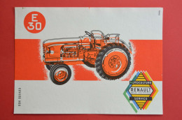 Buvard TRACTEUR E30, Motoculture Renault, Rouge - Landbouw