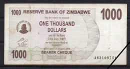 Zimbabwe, 1,000 Dollars, 2006/Prefix AN, Grade F - Zimbabwe
