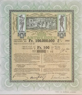 Stad Antwerpen - 1903 - Obligatie Van 100 Fr - 2 % - Other & Unclassified