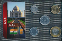 Indien 2011 Stgl./unzirkuliert Kursmünzen 2011 50 Paise Bis 10 Rupees (10678935 - Inde