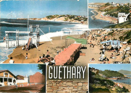 64 - Guéthary - Multivues - Scènes De Plage - Pelote Basque - Flamme Postale De Saint Jean De Luz - CPM - Voir Scans Rec - Guethary