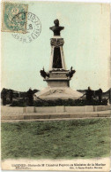 CPA MARINES - Statue De L'Amiral Peron Ex Ministre De La Marine (107431) - Marines