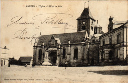 CPA Marines L'Eglise, L'Hotel De Ville FRANCE (1308862) - Marines