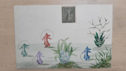 CPA   - LANGAGE DES TIMBRES -  MARIANNE - Briefmarken (Abbildungen)