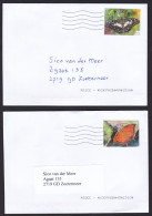 Netherlands: 10x Cover, 2025, 1 Stamp Each, Series Butterfly From St Eustatius Island, Antilles, Insect (traces Of Use) - Lettres & Documents