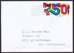 Netherlands: Cover, 2025, 1 Odd-shaped Stamp, 750 Years Amsterdam, City Anniversary (traces Of Use) - Lettres & Documents