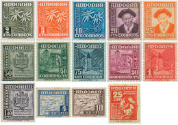 111191 MNH ANDORRA. Admón Española 1948 SIMBOLOS NACIONALES - Ongebruikt