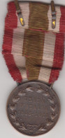 Vittorio Emanuele III°, Medaglia In Bronzo Unità D'Italia 1848-1918 Con Nastrino Originale - Italy