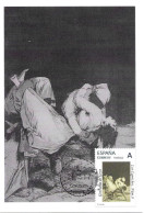 Los Caprichos De Goya " Que Se La Llevaron ", Carte Maximum Espagne. Tu Sello - Engravings