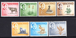 Lesotho 1967 Pictorials - Wmk. - Part Set / Values HM (SG 148-154) - Lesotho (1966-...)