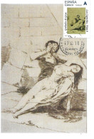Los Caprichos De Goya " Tántalo ", Carte Maximum Espagne. Tu Sello - Engravings