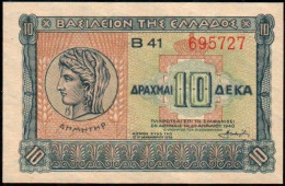 Greece, 10 DrachmAI 6-4-1940, P-314   UNC - Greece